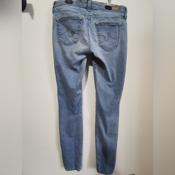 AG Adriano Goldschmied The Legging Super Skinny Light Wash Jeans Size 28R - Picture 2 of 6
